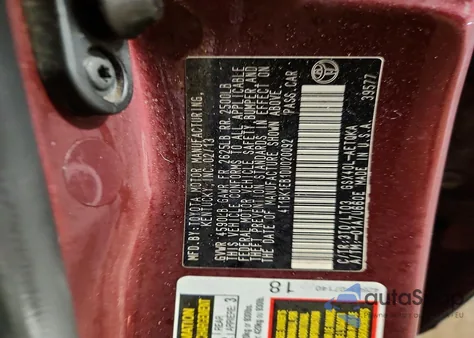 2013 Toyota Avalon Base z USA, uszkodzony, nr VIN 4T1BK1EB1DU020092